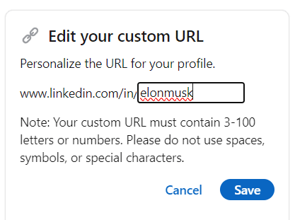 Custom URL